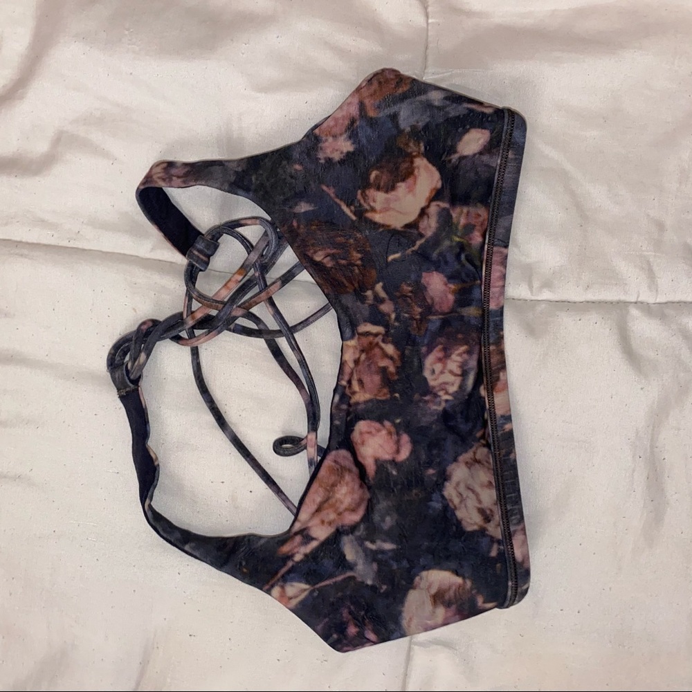 lululemon floral sports bra